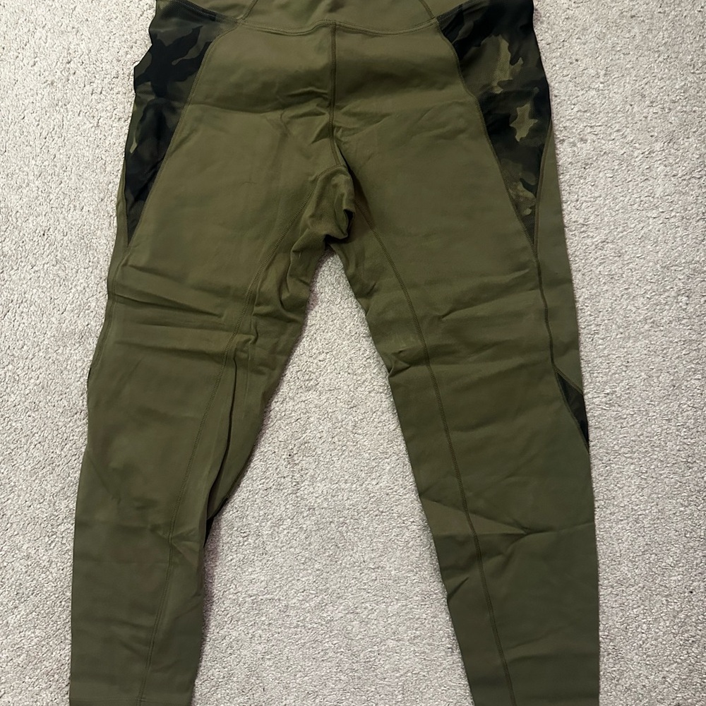 X- Large second skin green leggings